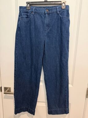 Ann Taylor Indigo Straight-Leg Denim Jeans